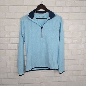 Under Armour Light Blue Half-Zip Long Sleeve Pullover